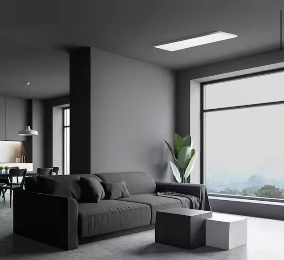 1 ft. x 4 ft. 3800 Lumens Dimmable LED Flat Panel