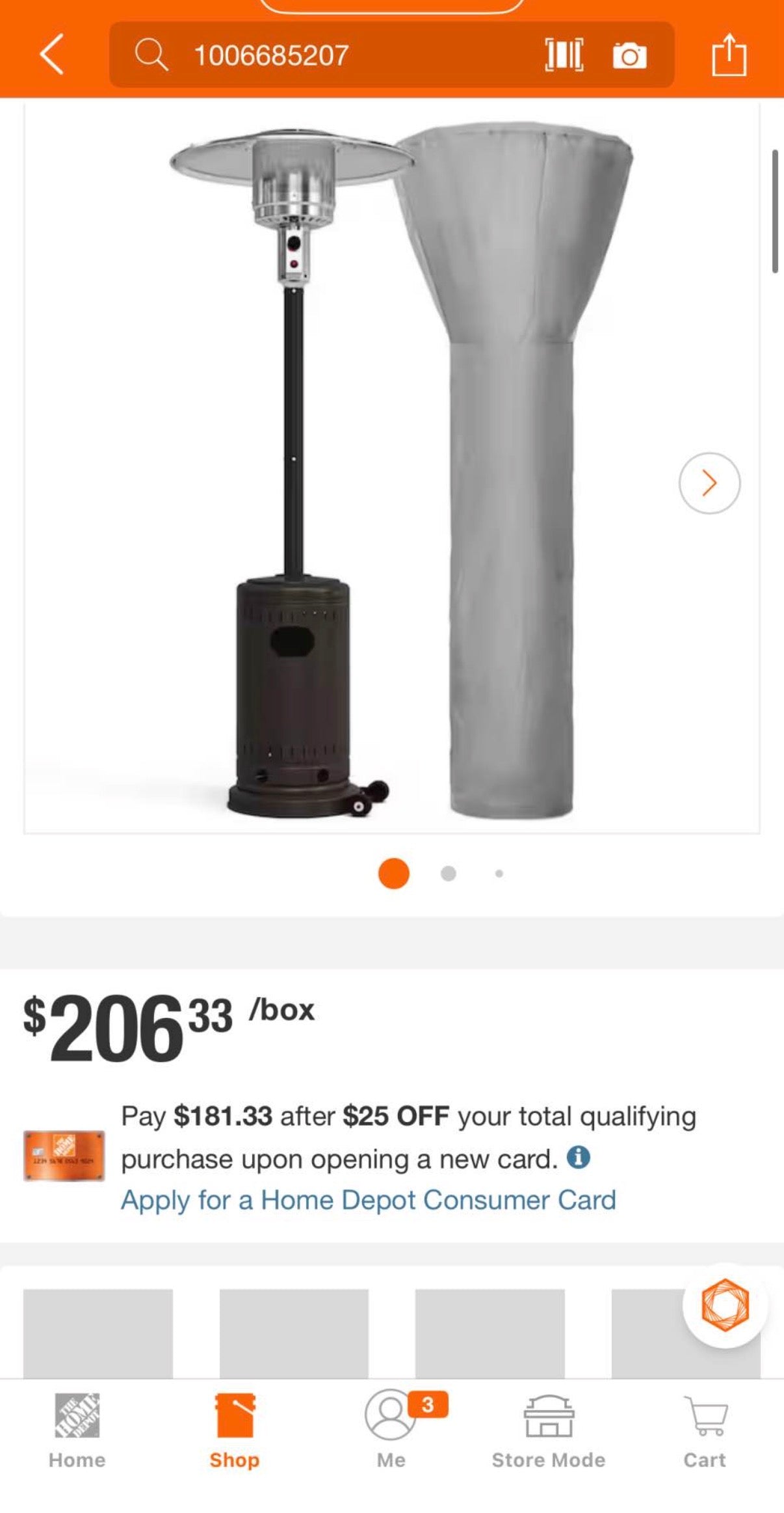 48000 BTU Commercial Propane Outdoor Heater with Cover