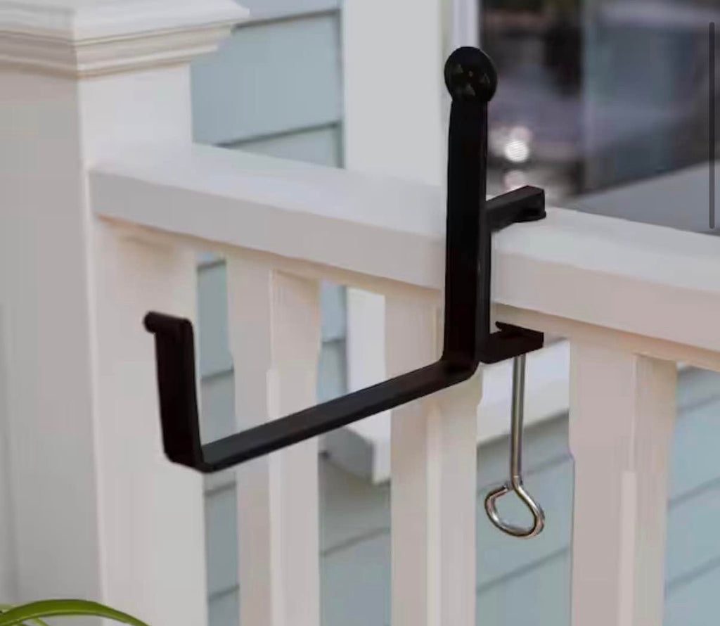 Pair of Clamp-On Flower Box Metal Brackets