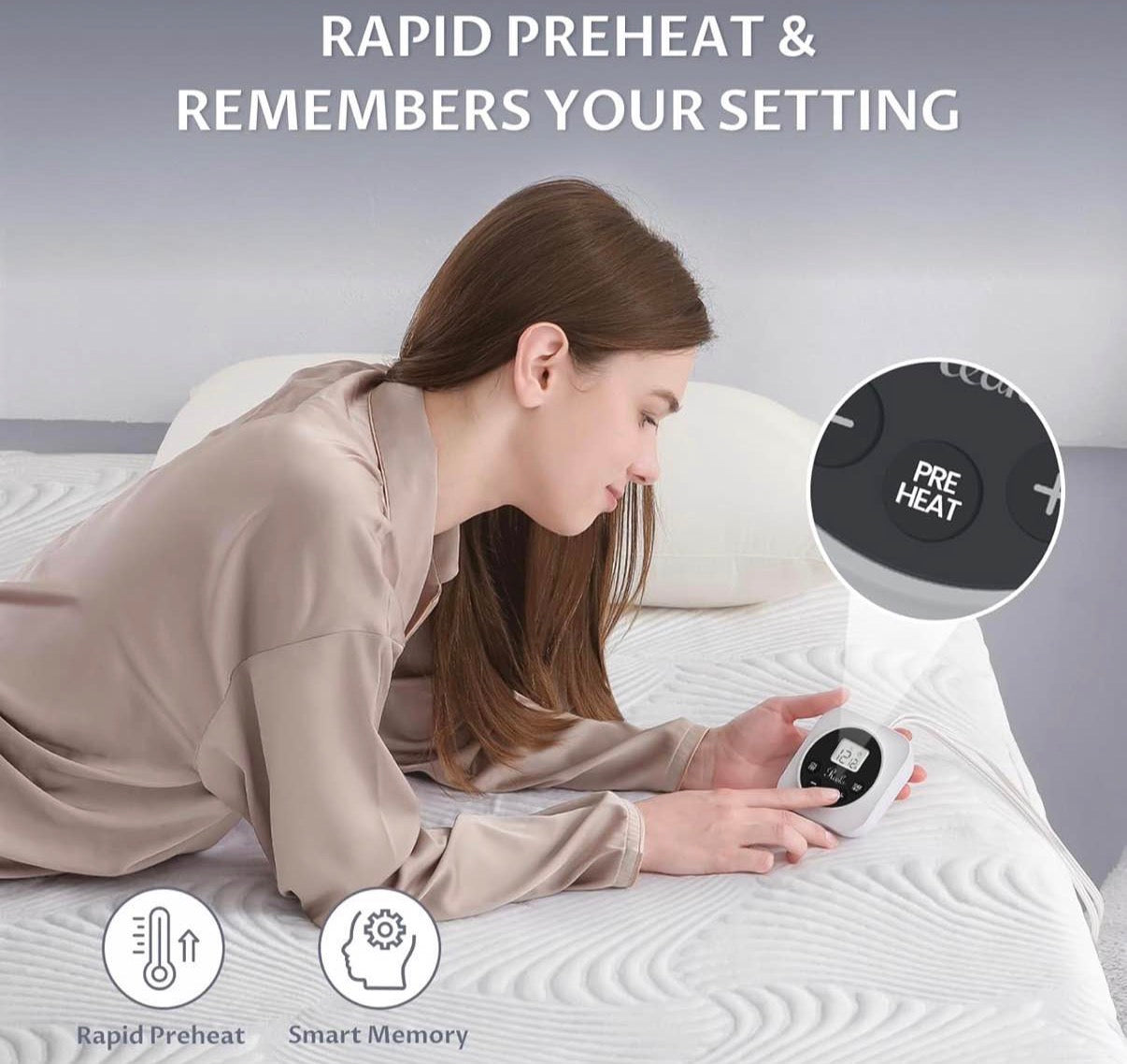 King Size Electric Heated Mattress Pad