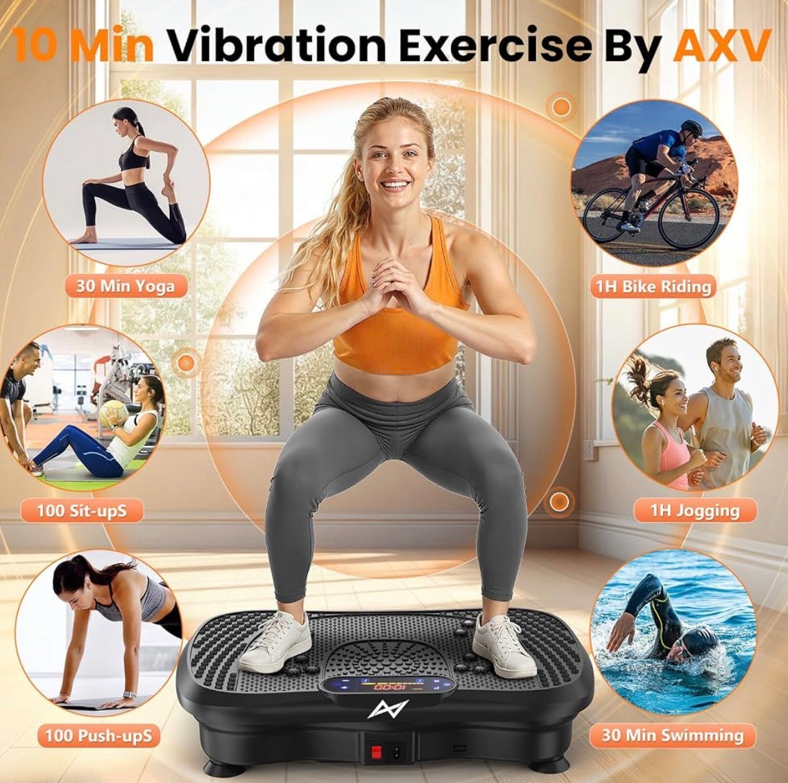 Vibration Plate Exercise Machine Fitness Platform