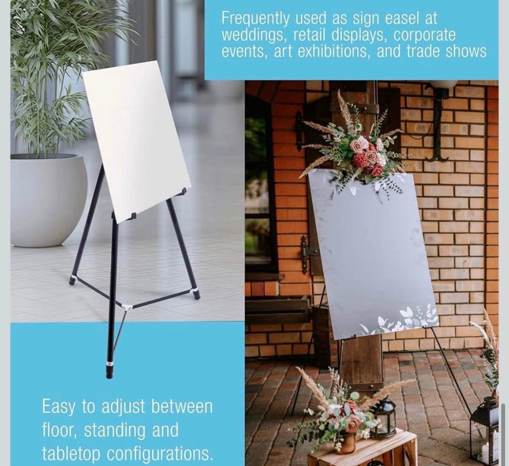 66" Portable Easel Stand Sign Display
