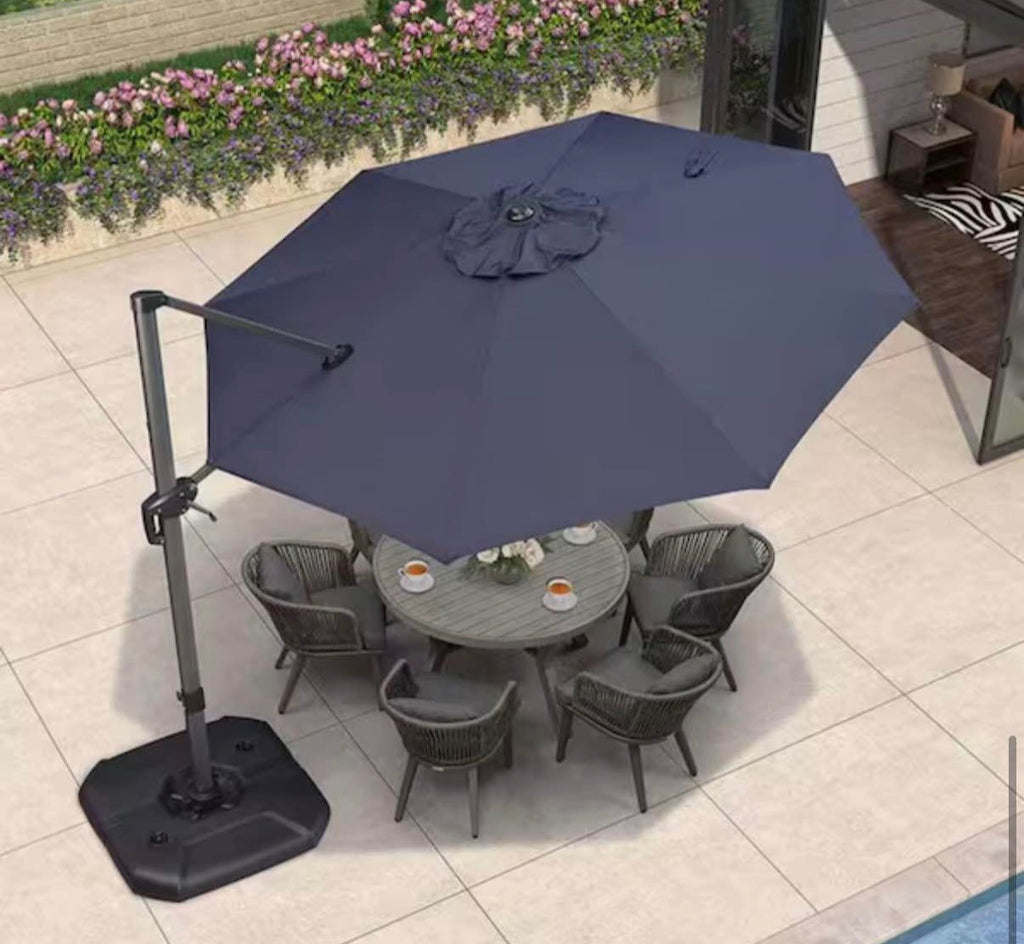 Patio cantilever umbrella base