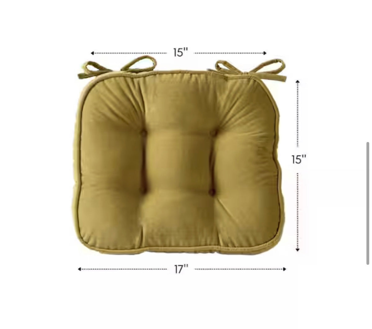 Hyatt Moss Microfiber Chair Pad (Set of 2)
