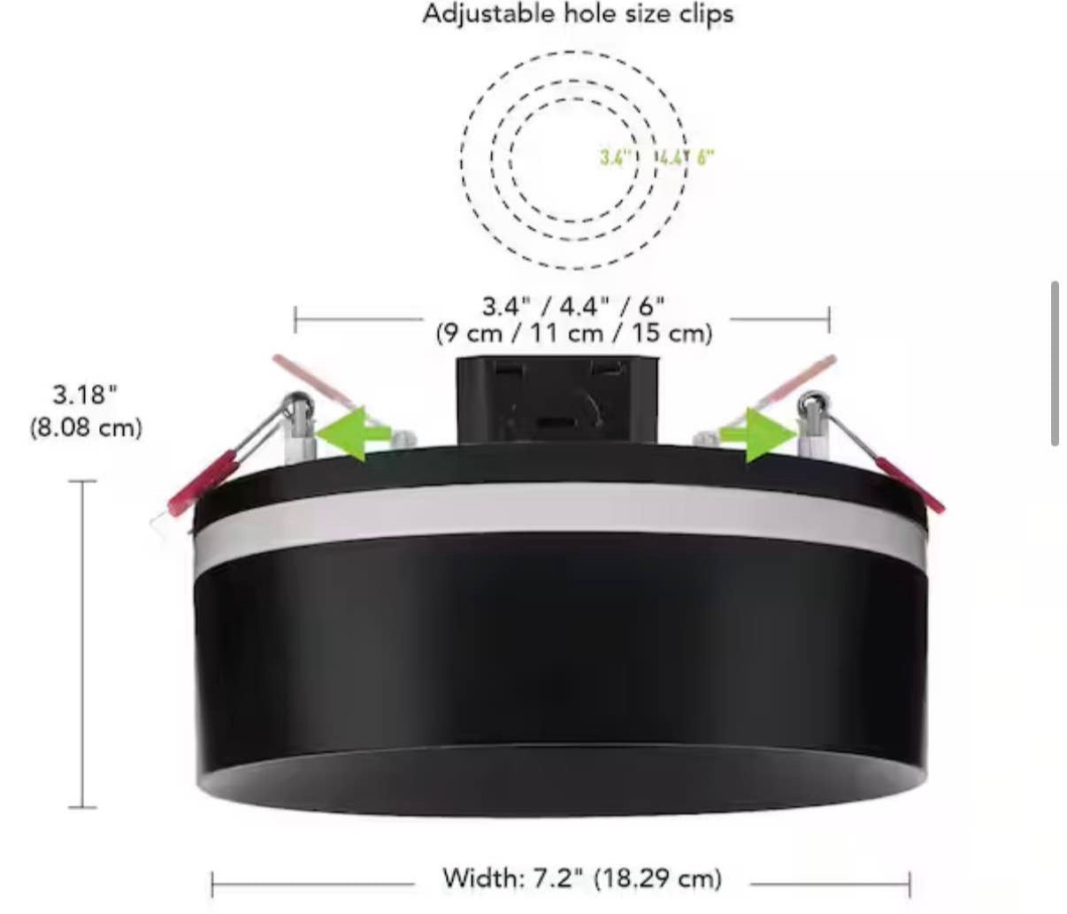 LED 6 in. Matte Black Dual Band Recessed Ceiling Light