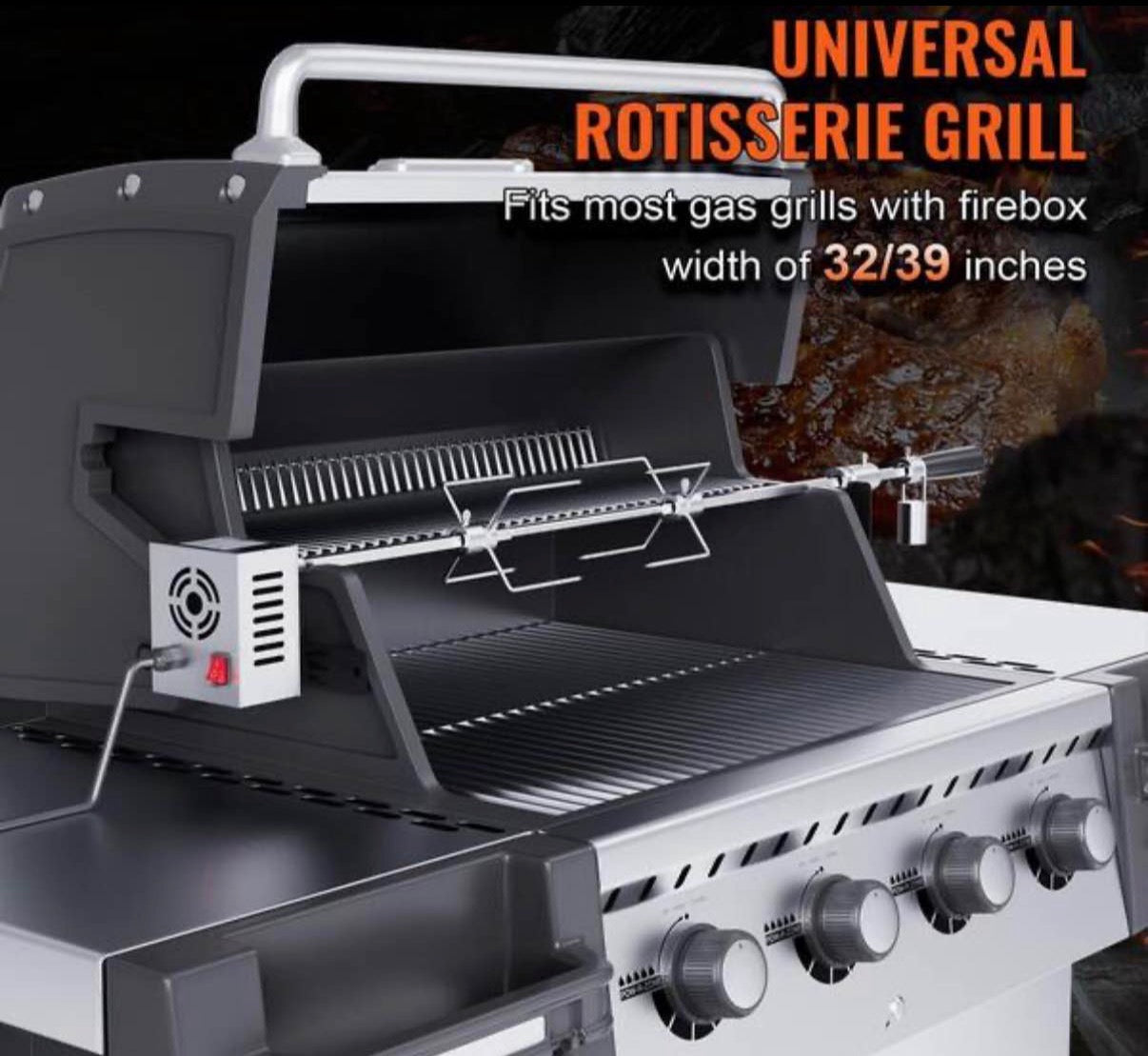 Universal Grill Rotisserie Kit