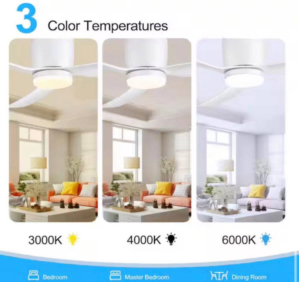 Propeller 52 in Ceiling Fan with Color-Changing LED Light