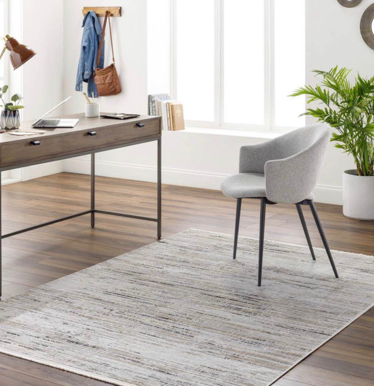 Nourison Home Modern Multicolor 6 x 9 Area Rug