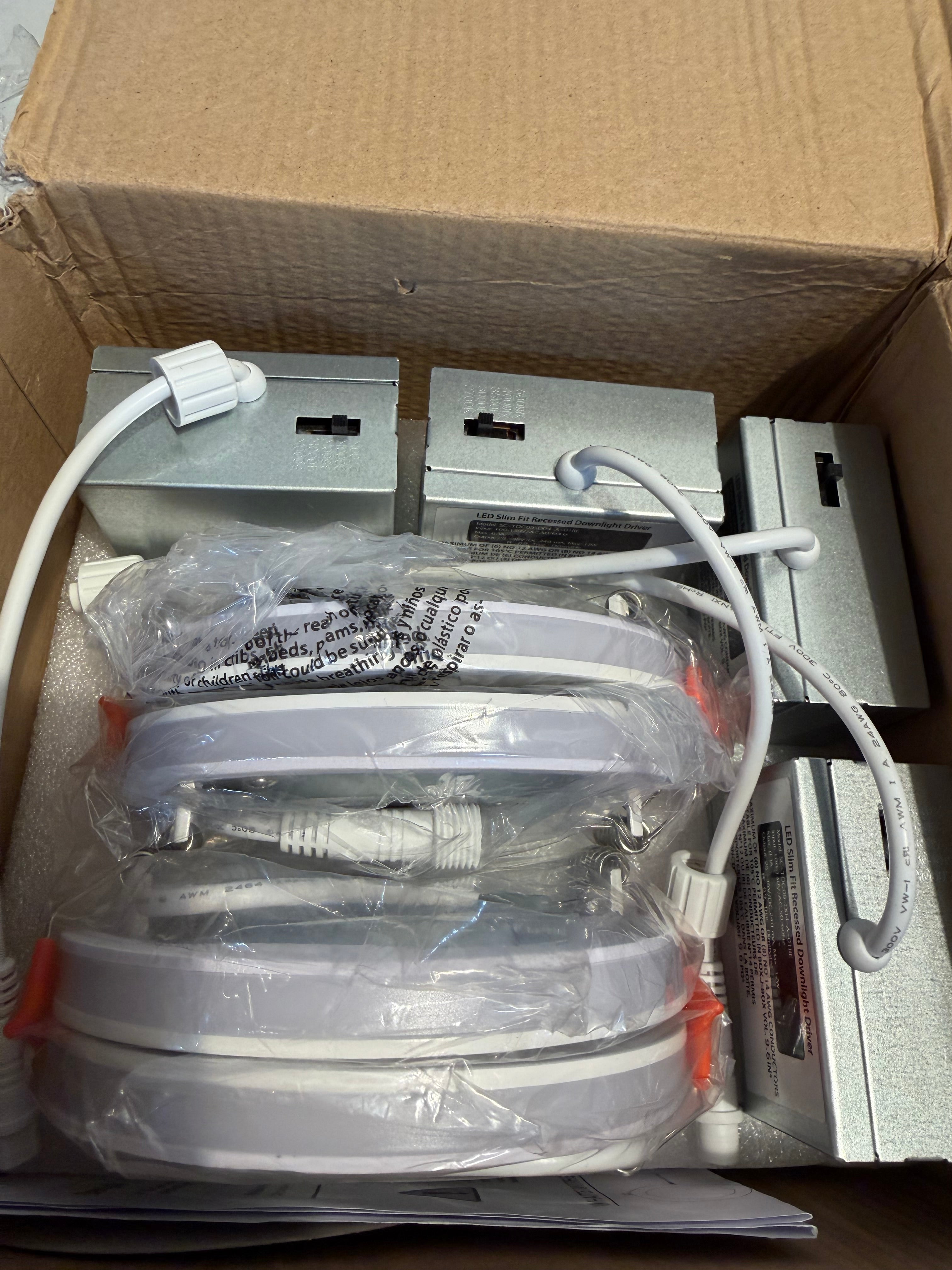 4 in. Adjustable Canless LED Recessed with Night Light mode