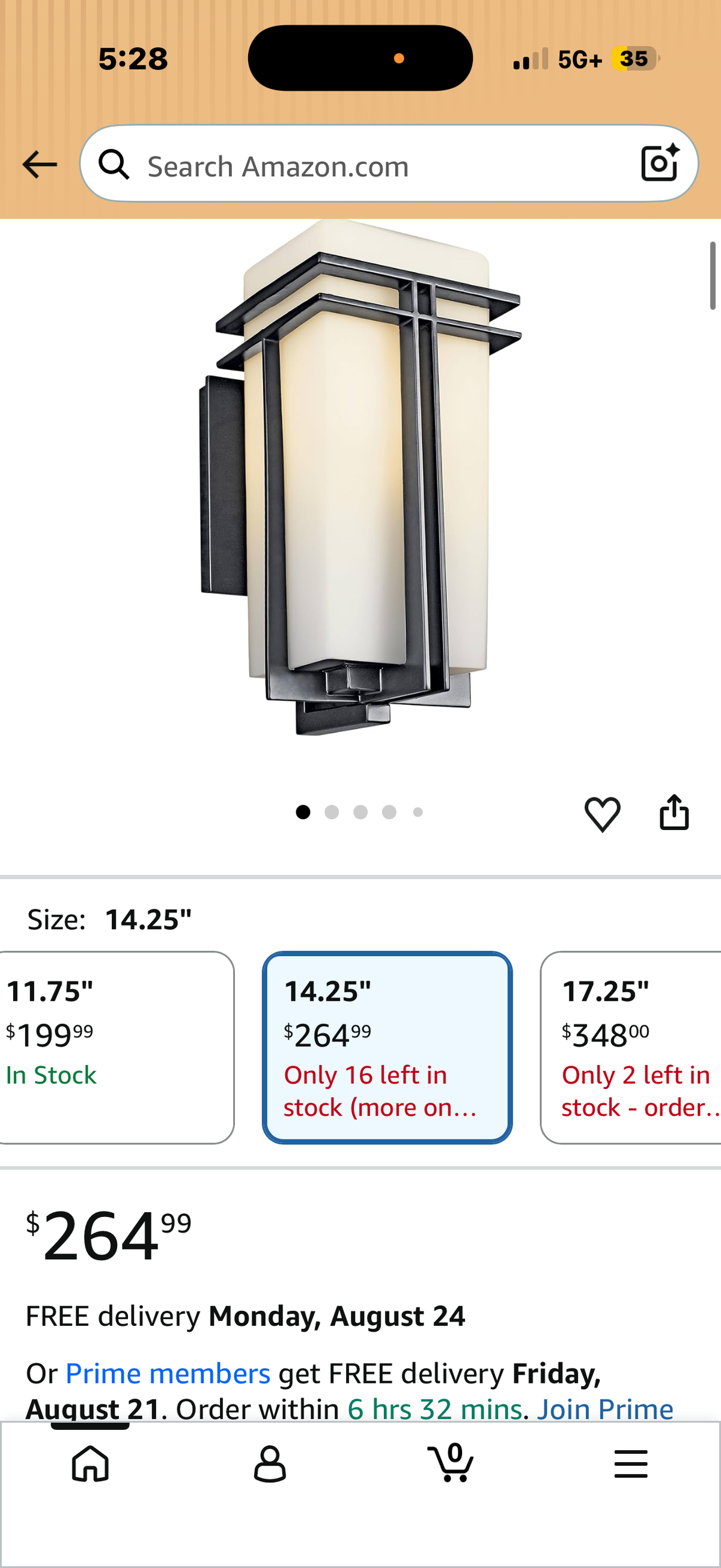 Kichler Tremillo Outdoor Wall Sconce Light