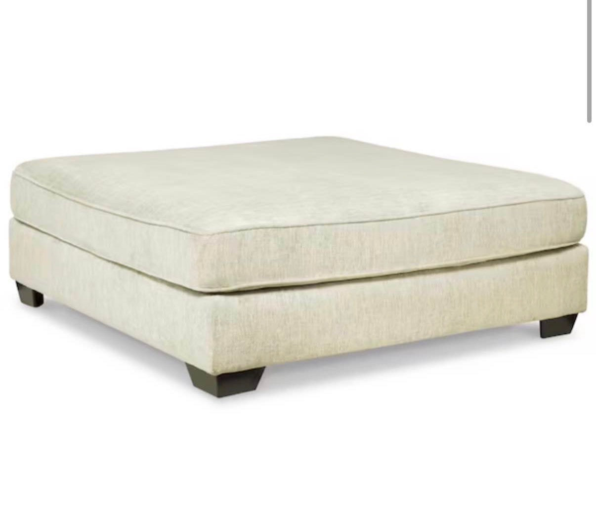 Rawcliffe 51"  Beige  Square  Oversized Ottoman