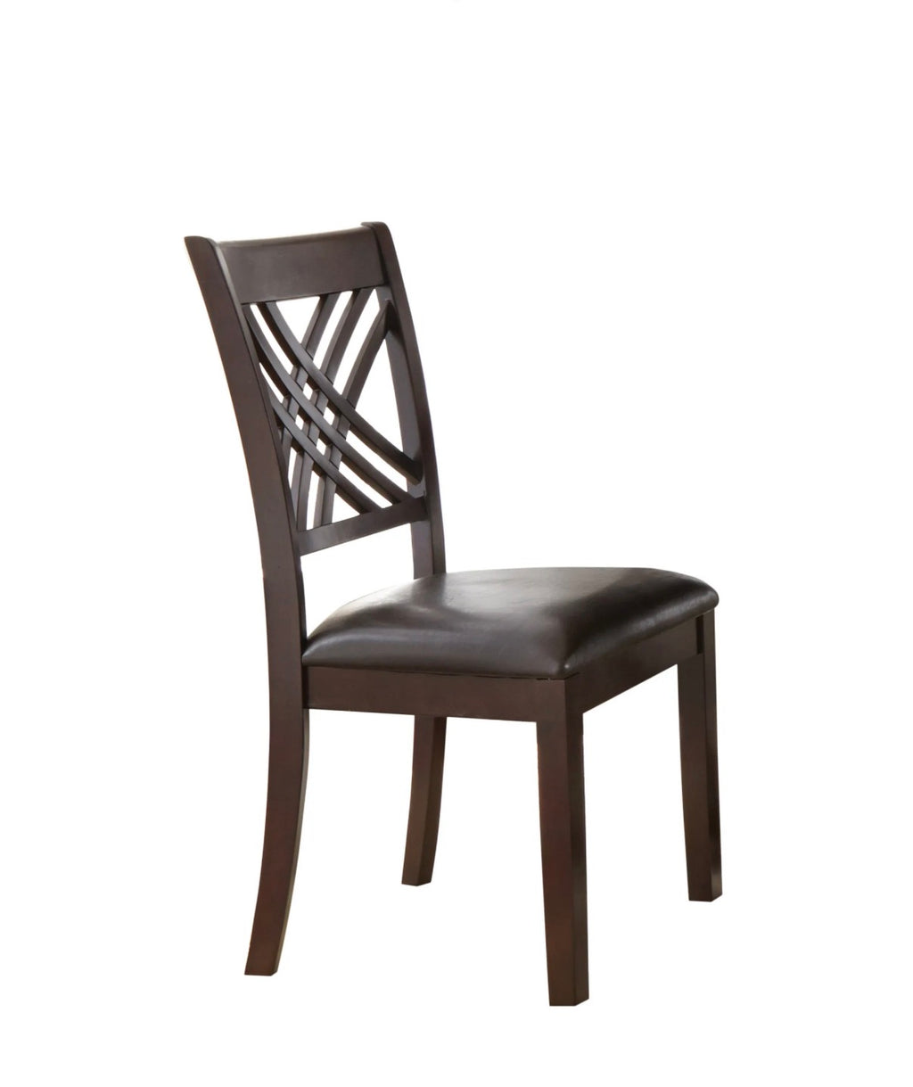 Adrian Espresso Side Chairs (Set of 8)