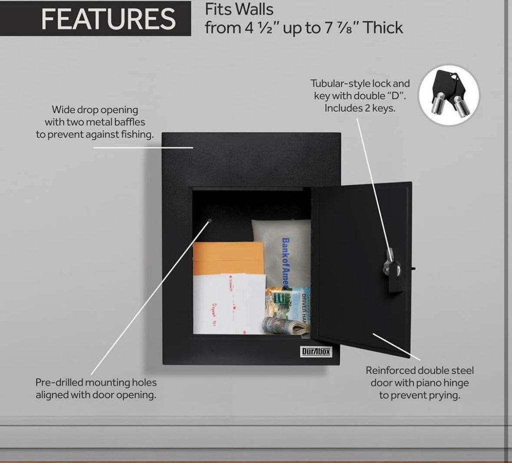 Through-The-Wall Drop Box Deposit Safe