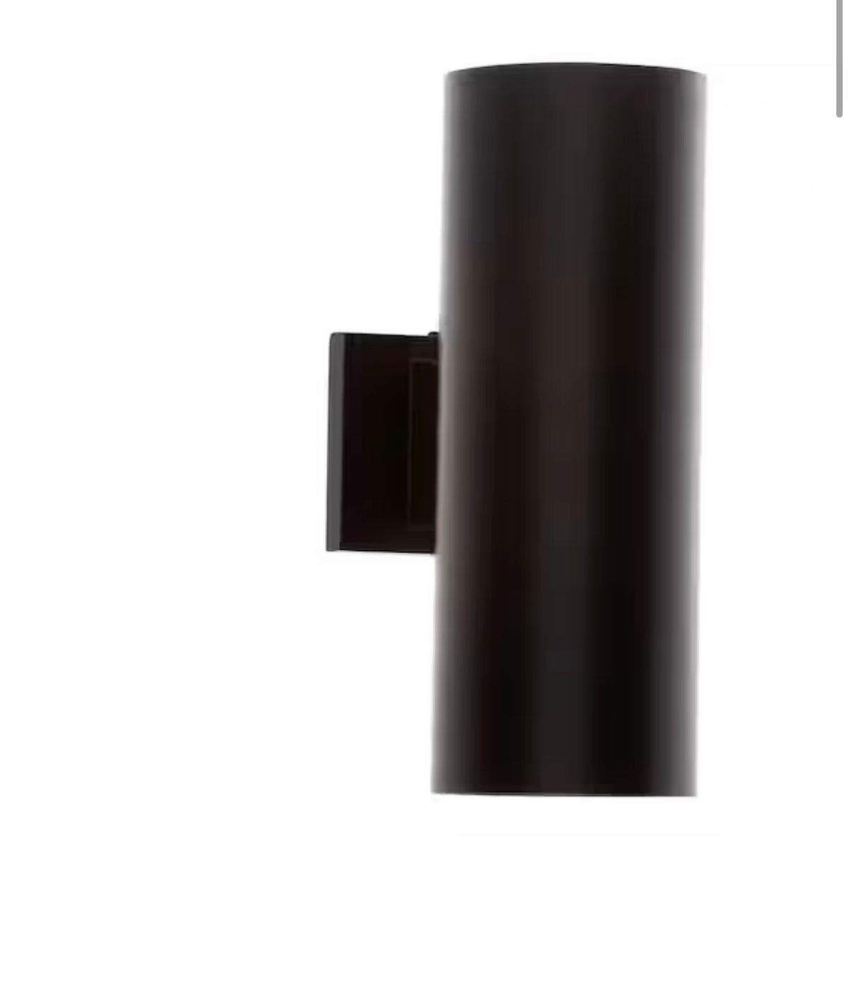 5" Antique Bronze Modern Outdoor Wall Lantern Cylinder Light