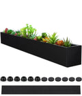 32 x 3.5 x 3.5 Inch Long Rectangular Planter Box