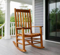 44"H Oak Porch Rocking Chair