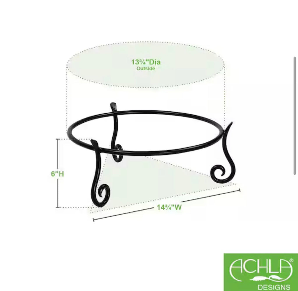 Short Ring Stand II for Planter, Birdbath, Gazing Ball