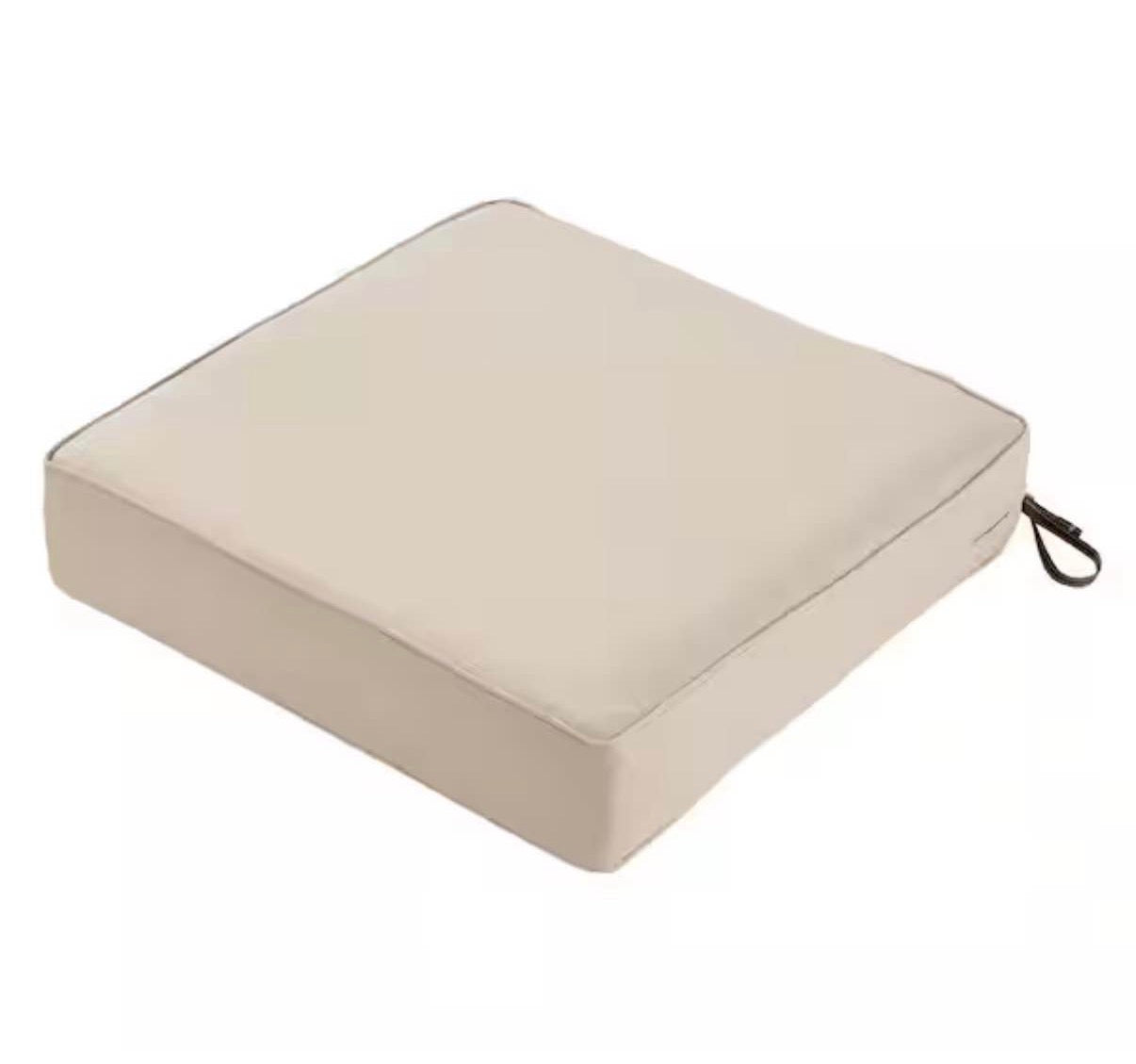 5 in. Thick Antique Beige Outdoor Lounge Chair Cushion