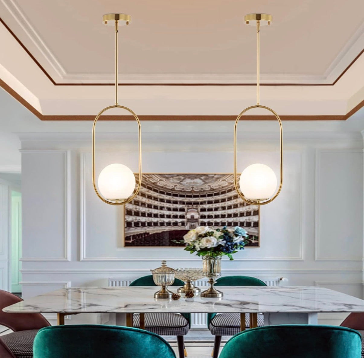 Mid Century Chandelier  (2 Pack)