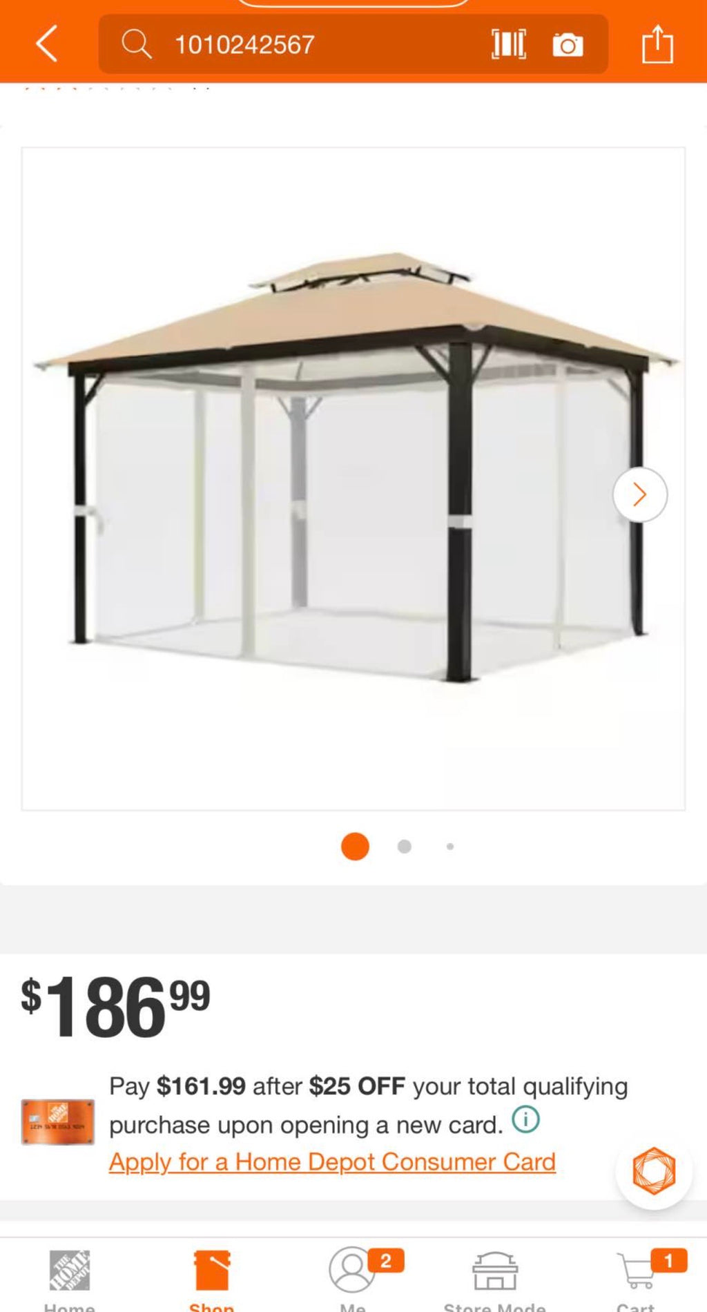 Replacement Canopy for Spencer Hill 10x12 Gazebo