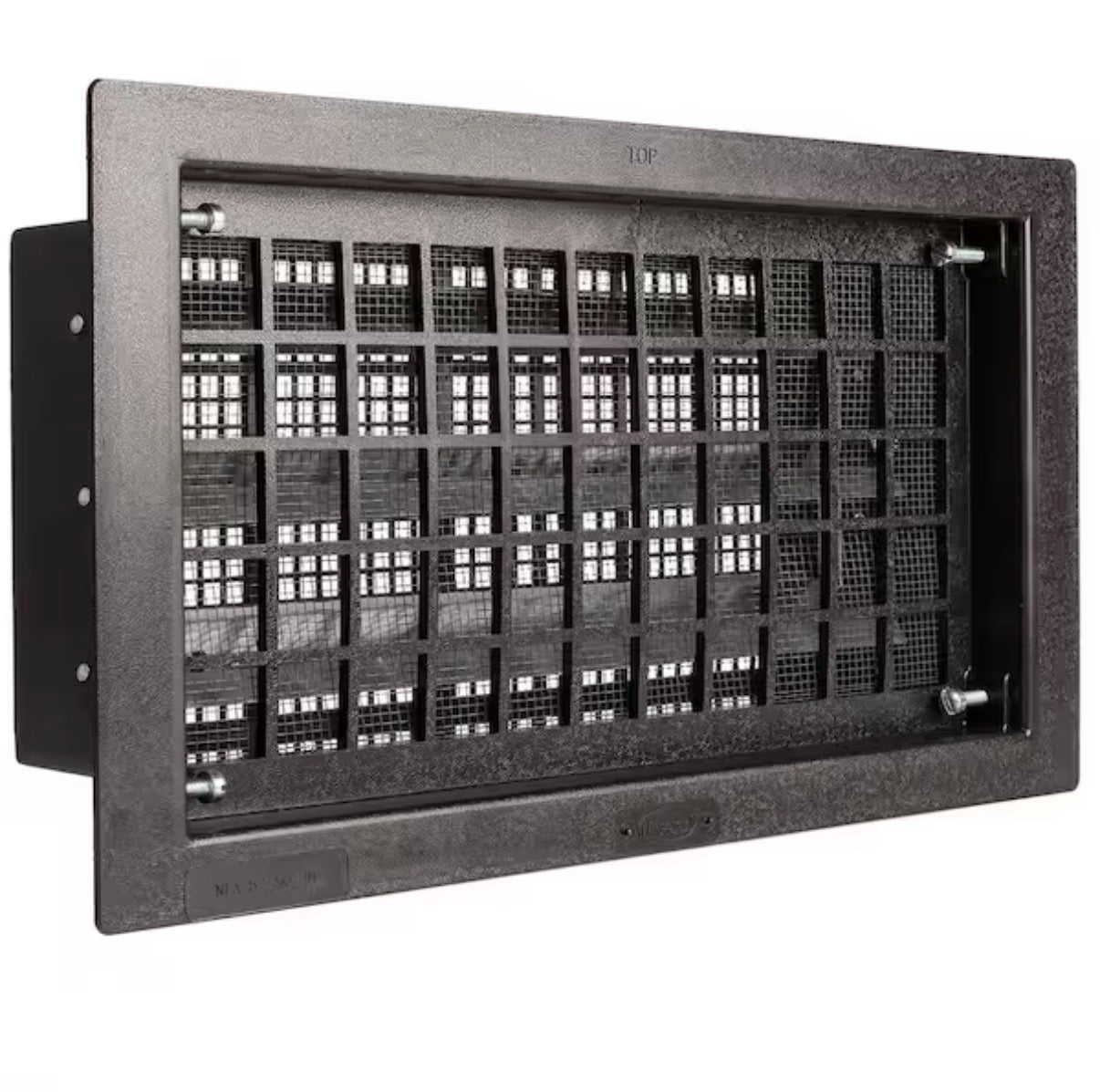 16 in. x 8 in. Automatic Open/Close Foundation Vent in Black (Carton of 10)