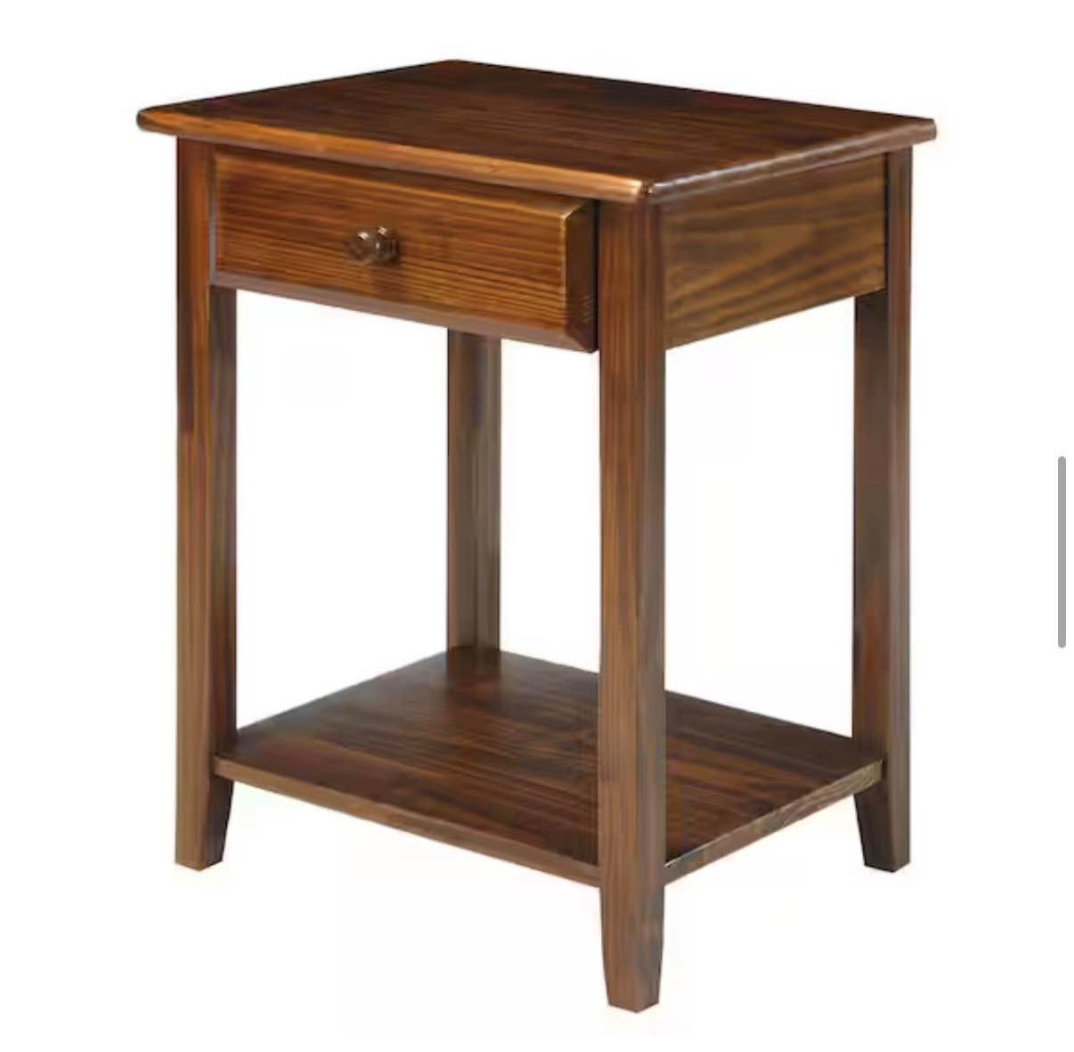 Night Owl Brown  Nightstand with USB Port