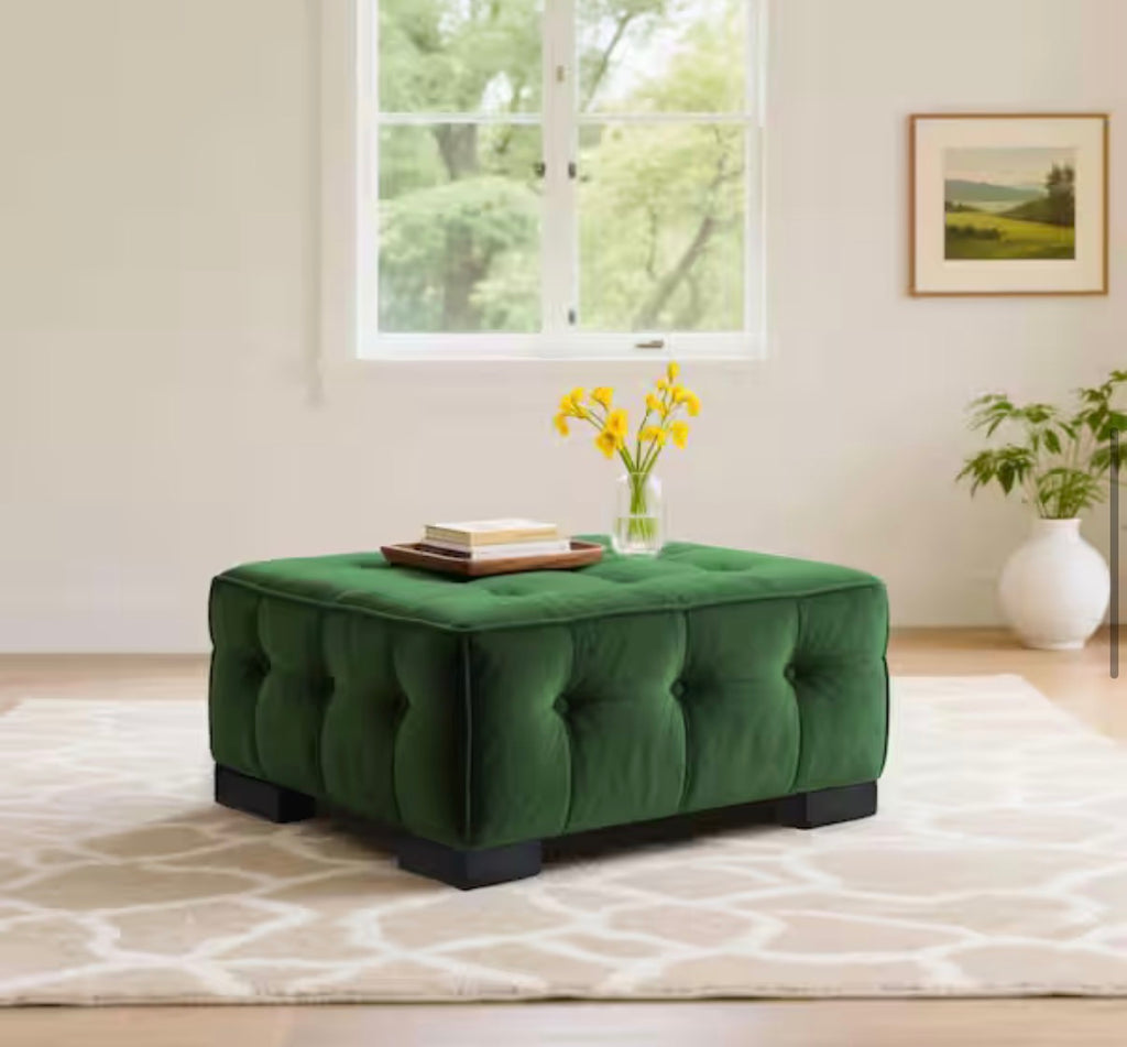 Set of 4 Black L-Shaped Wooden Furniture Legs
