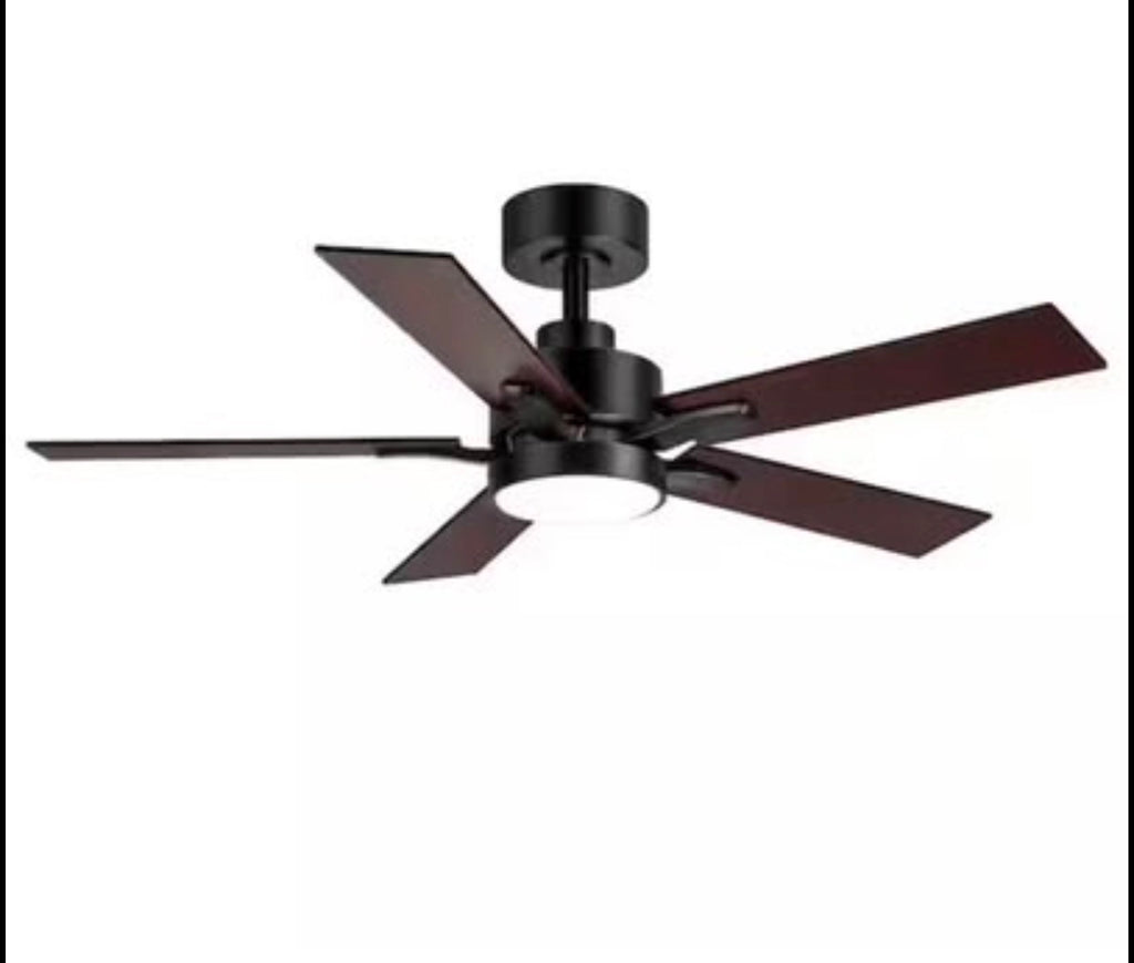 Charlie 42 in. Indoor Black Ceiling Fans with Light