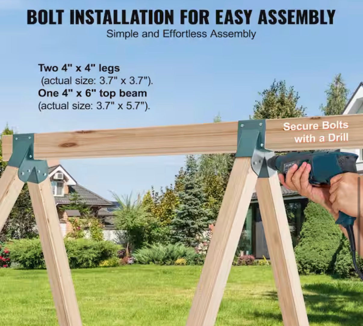 Heavy-Duty Carbon Steel Swing Set Hardware