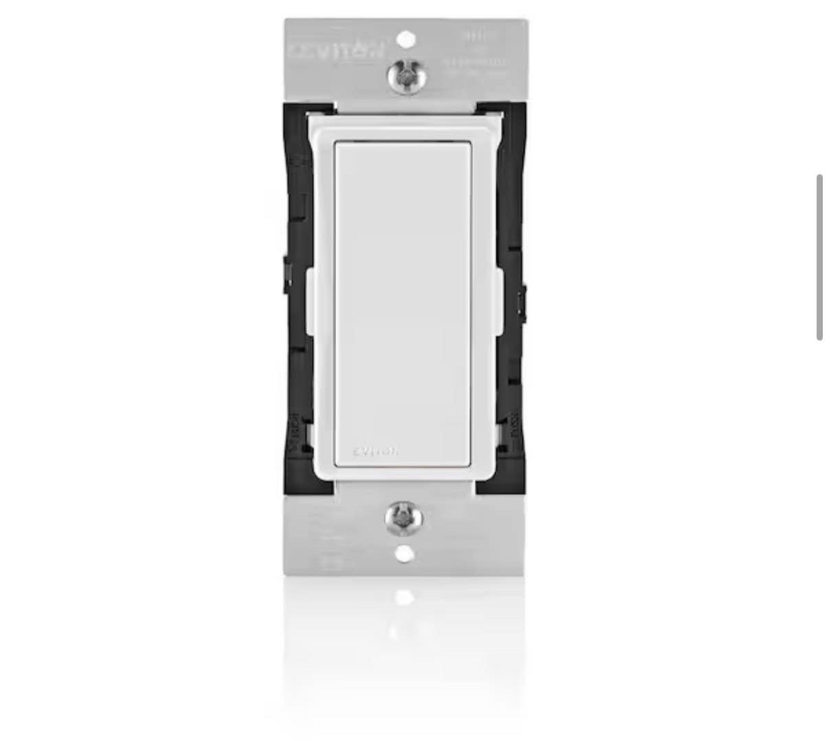 Decora Smart No-Neutral 15 Amp Rocker Light Switch