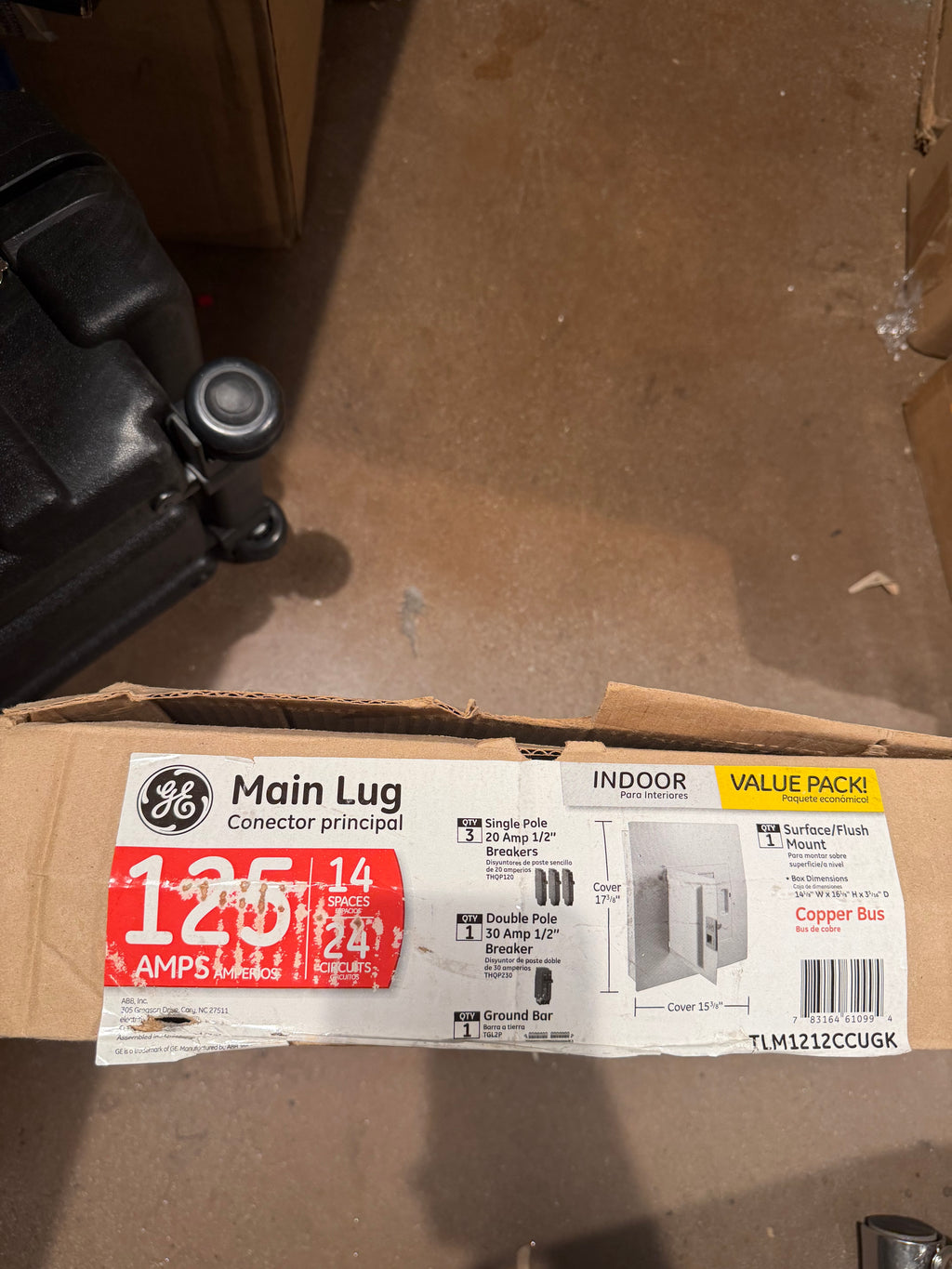 125 Amp 14-Space 24-Circuit Main Lug Indoor Load Center
