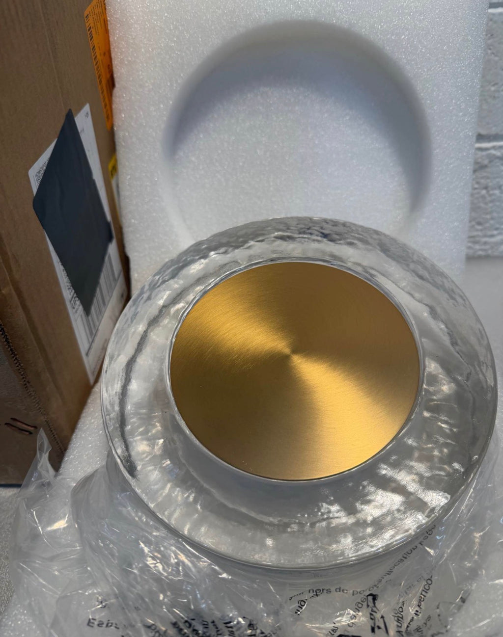 Modern Brass Round Dimmable Integrated LED Wall Sconce