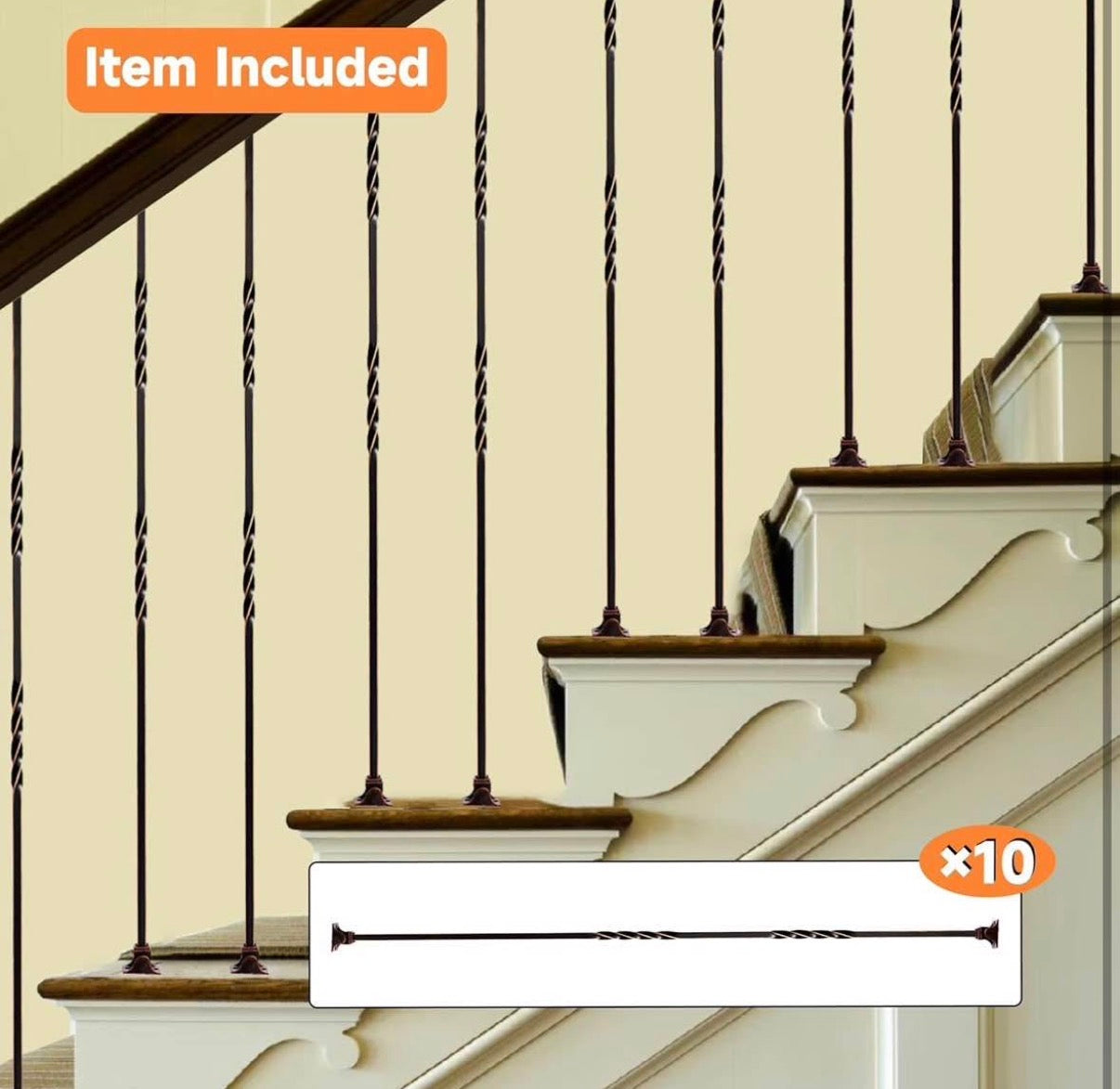Metal Staircase Balusters 1/2inch x 44inch