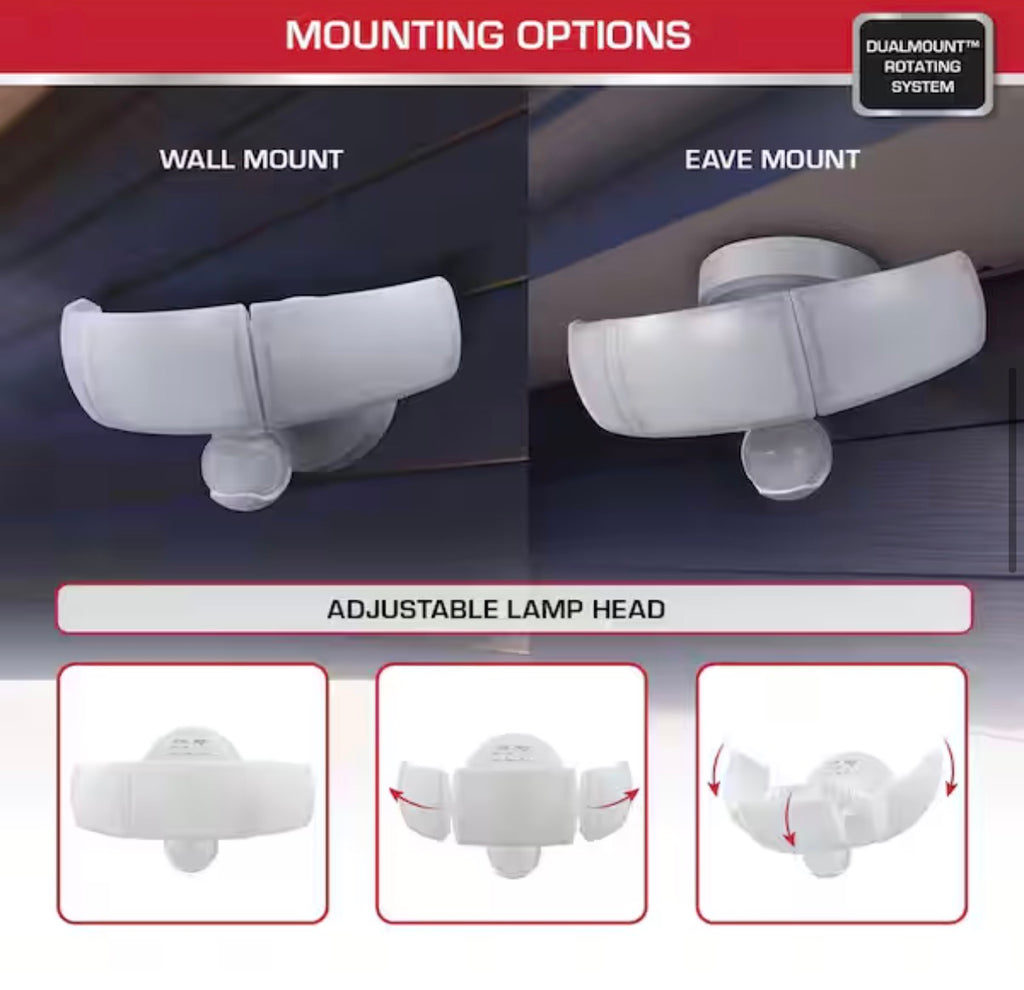 Defiant Motion-Activated LED Flood Light 3000 lumens