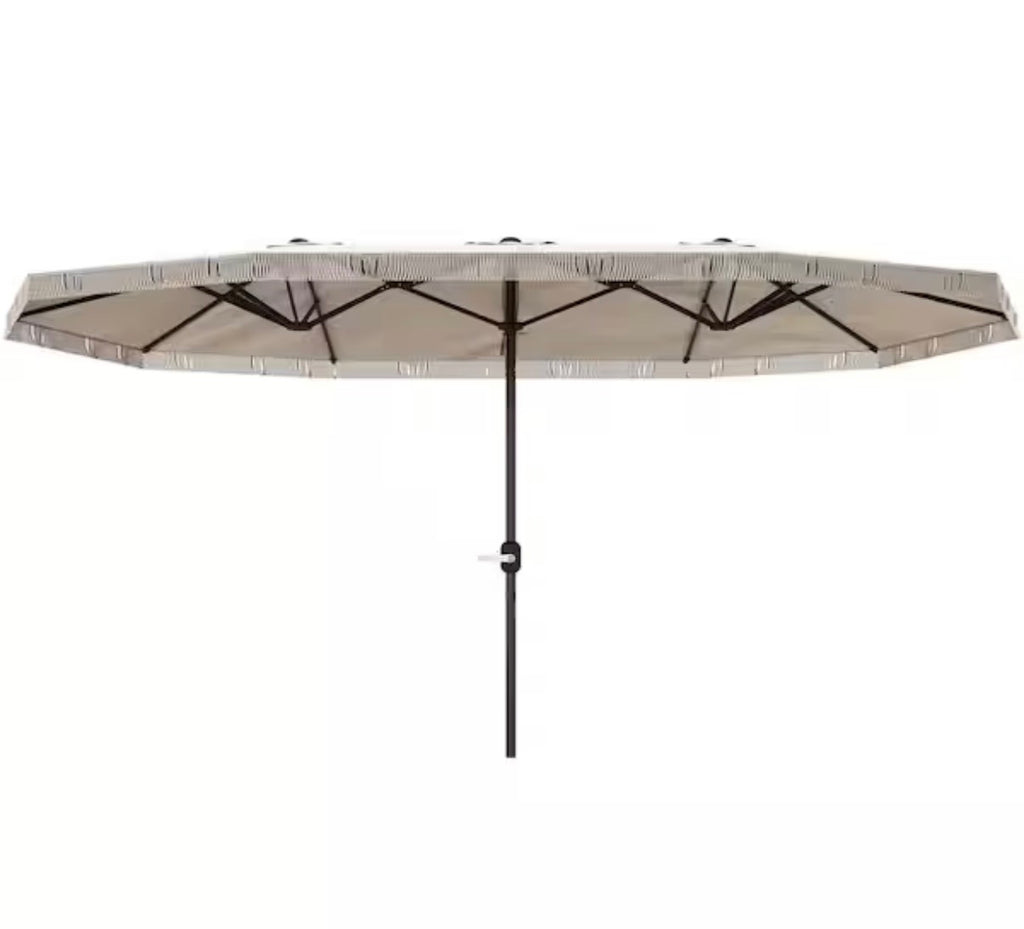 15 ft. Steel Extra Large Market Umbrella with Fringe