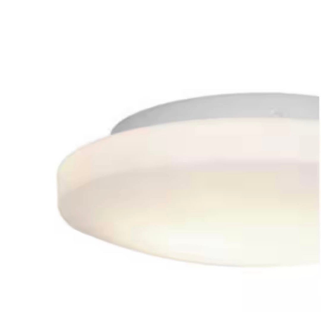 Orion 10.75 in. 2-Light White Flush Mount