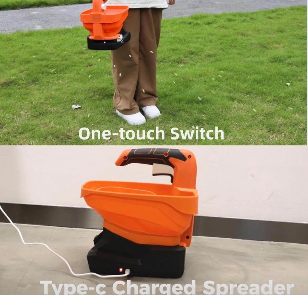 Seed Spreader Battery Operated ( used )