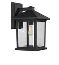 Portland Black Outdoor Lantern Wall Sconce