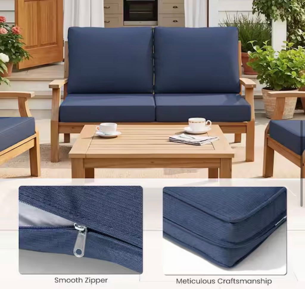 27.6 in. x 24.4 in. x 4.5 in. Patio chair Cushion