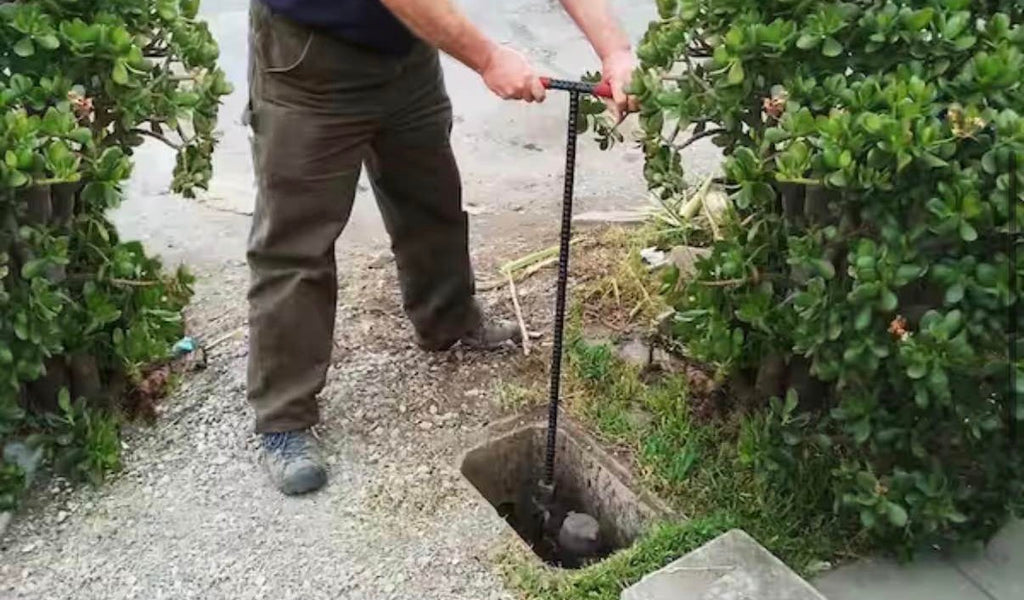 5 ft. Solid Steel Water Meter Valve Key with Grips
