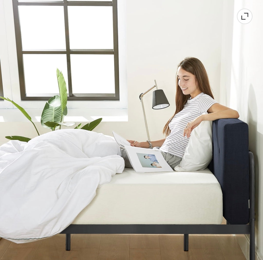 Mellow Maggie King Size Bed frame  with Upholstered Cushion Headboard