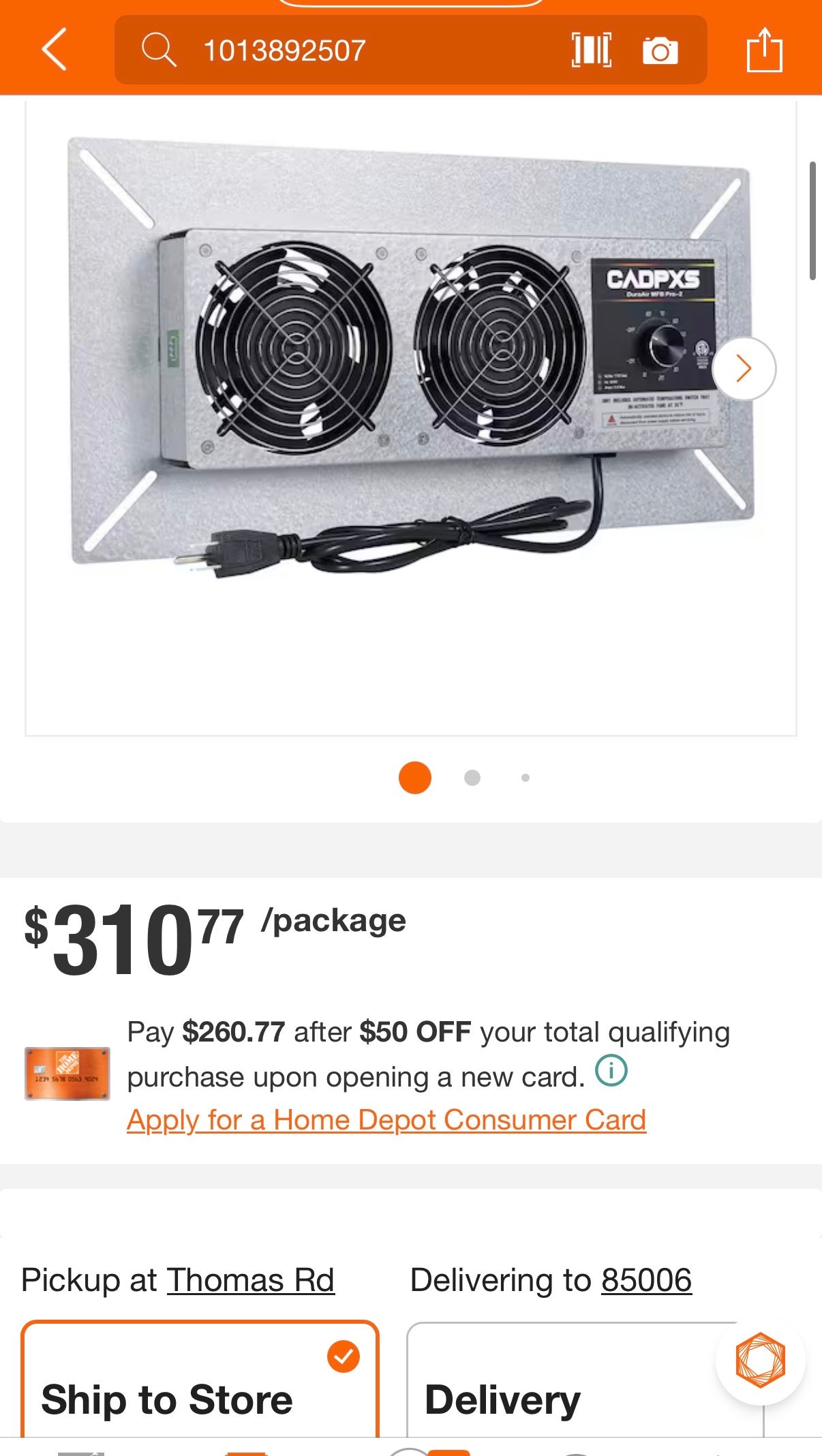 Crawl space and basement ventilation fan