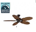 Lillycrest II 52 in. Indoor/Outdoor Matte Black Wet Rated Ceiling Fan