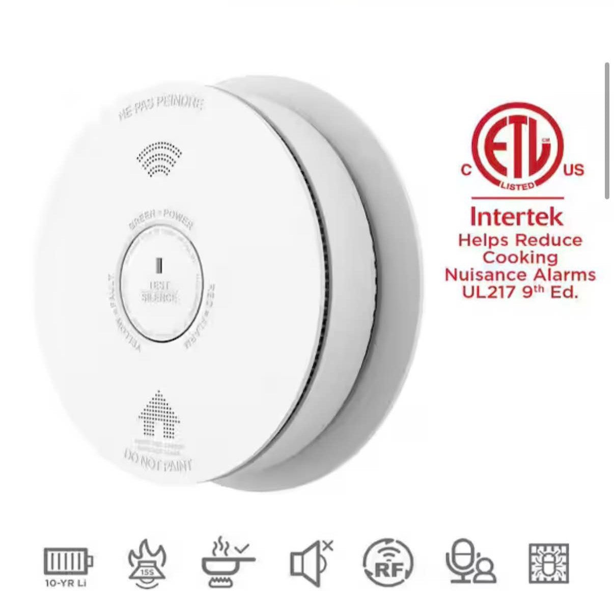 Smoke Detector with Voice Alarm 4 pcs