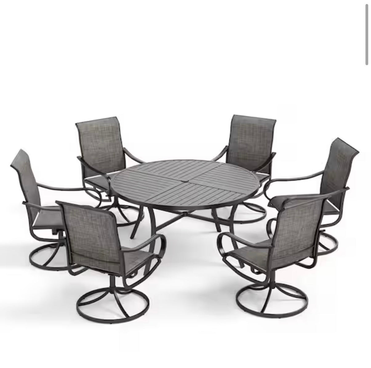 7-Piece Metal Outdoor Dining Set