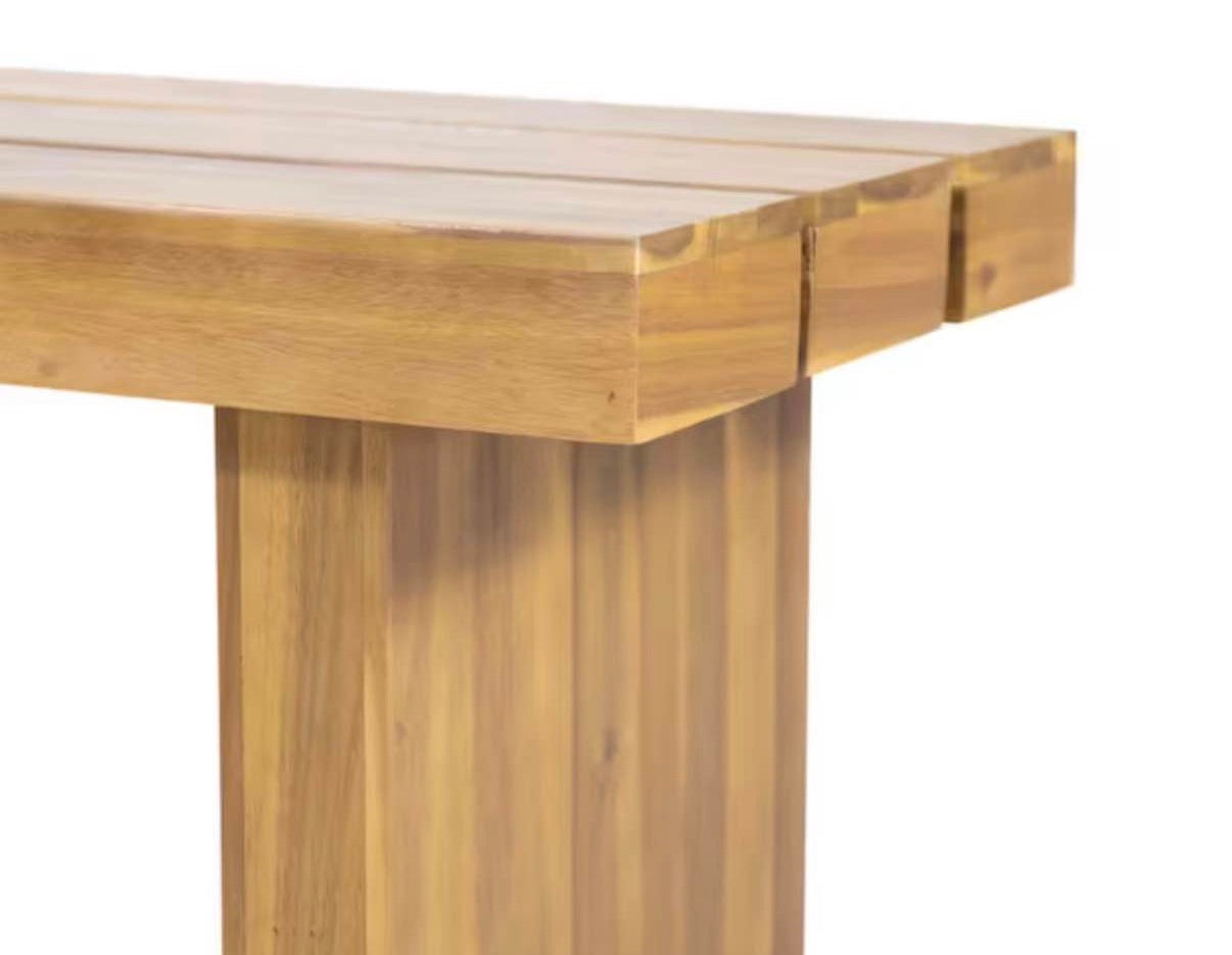 57 inches Datona Wood Outdoor Patio Bench