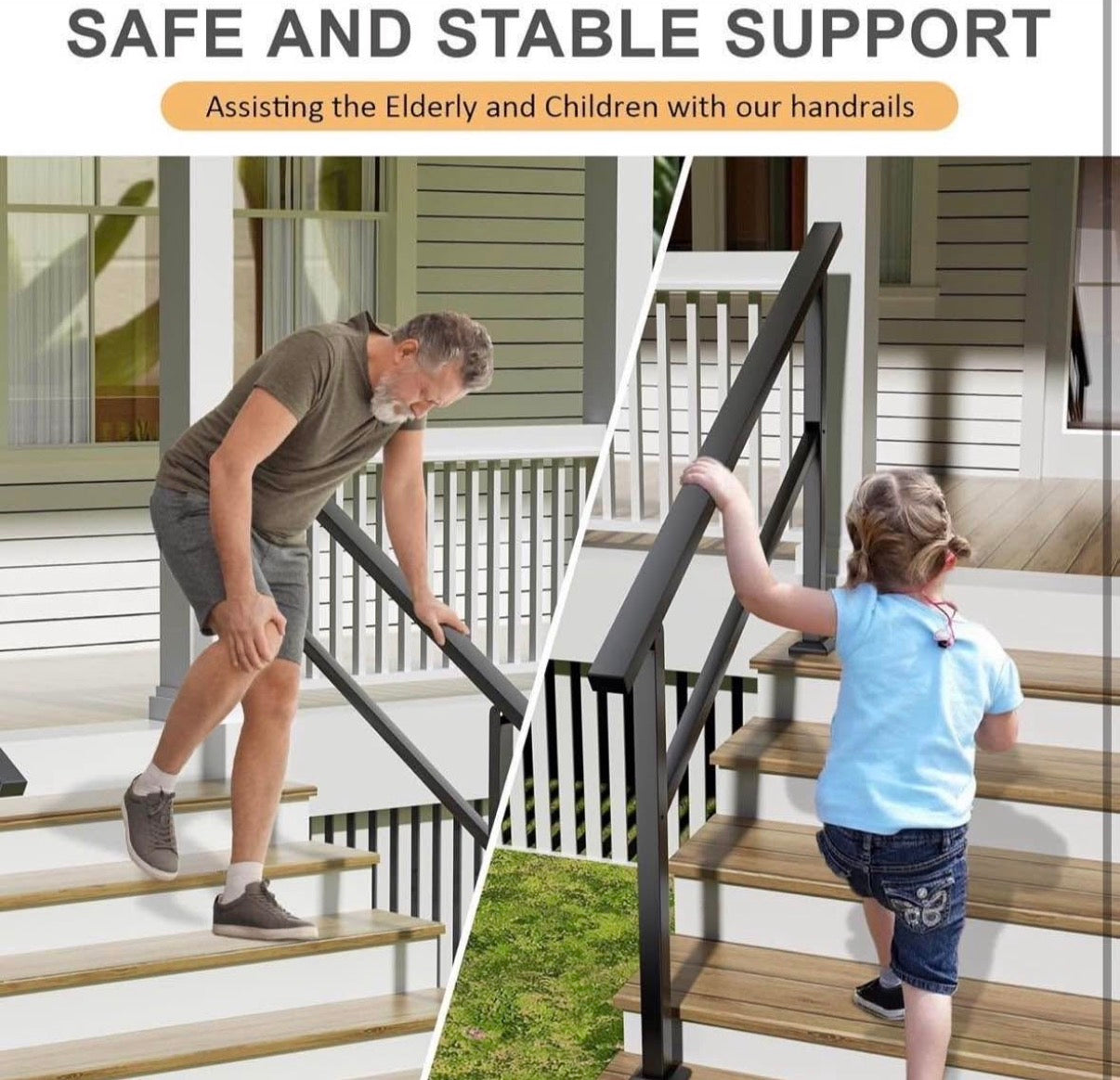 Handrails for Outdoor Steps Stair Railing