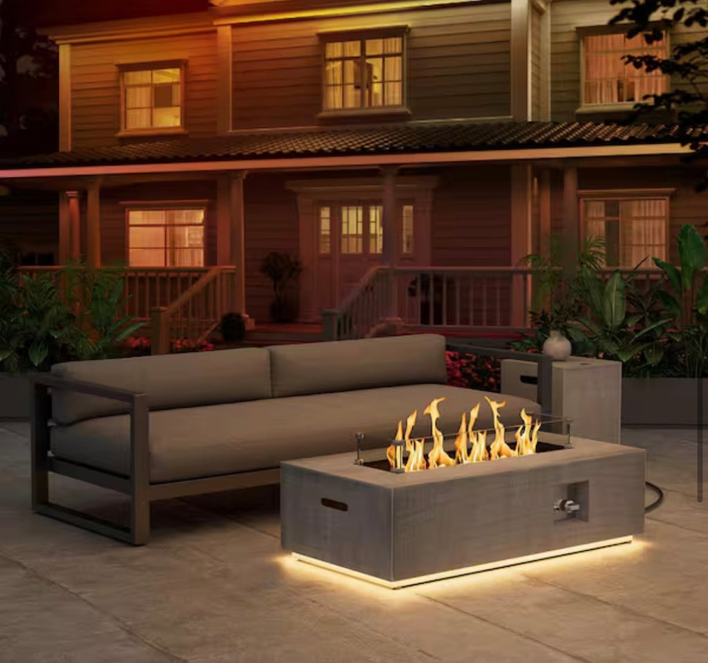 42 in. Fire Pit Table with RGB LED Lighting