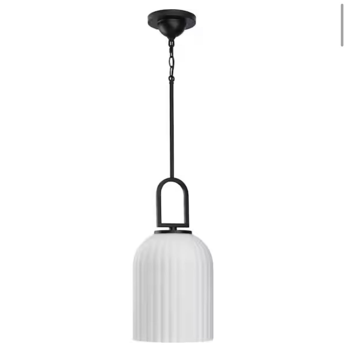 Stanza Collection Matte Black New Traditional Pendant Light