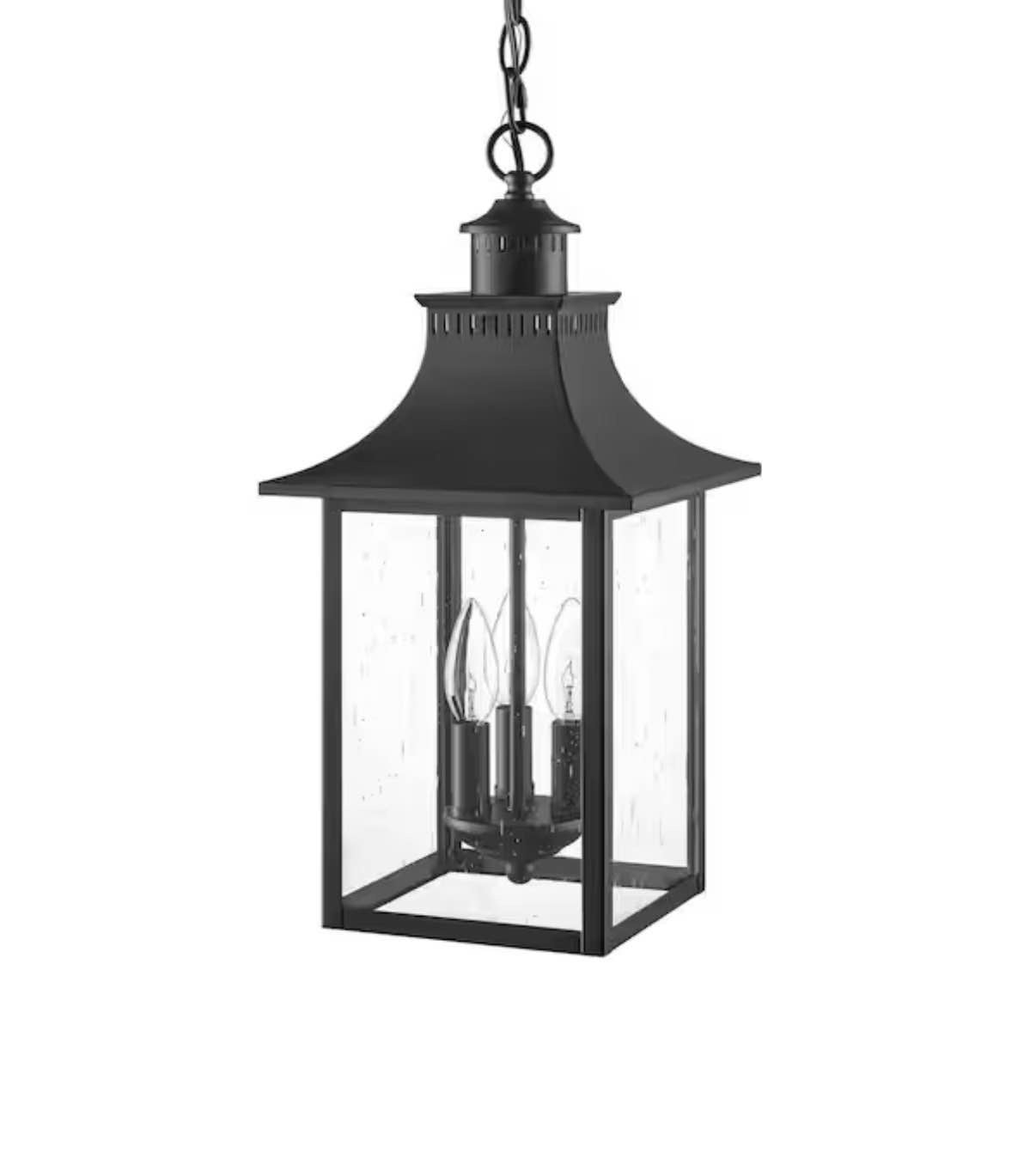 Edgehill 19 in . Outdoor Hanging Light Pendant Light